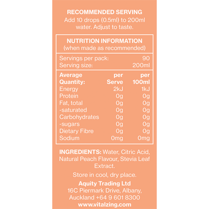 Water Drops Peach Iced Tea