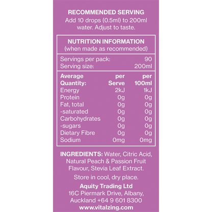 Water Drops Peach & Passionfruit