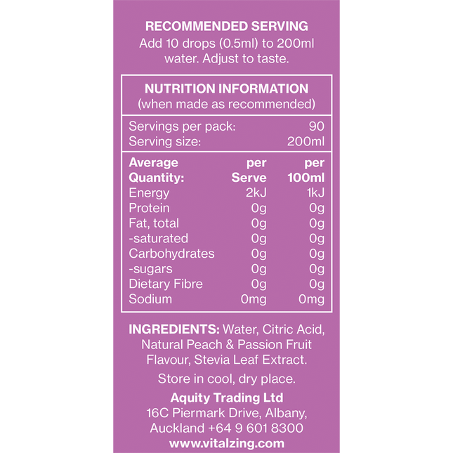 Water Drops Peach & Passionfruit