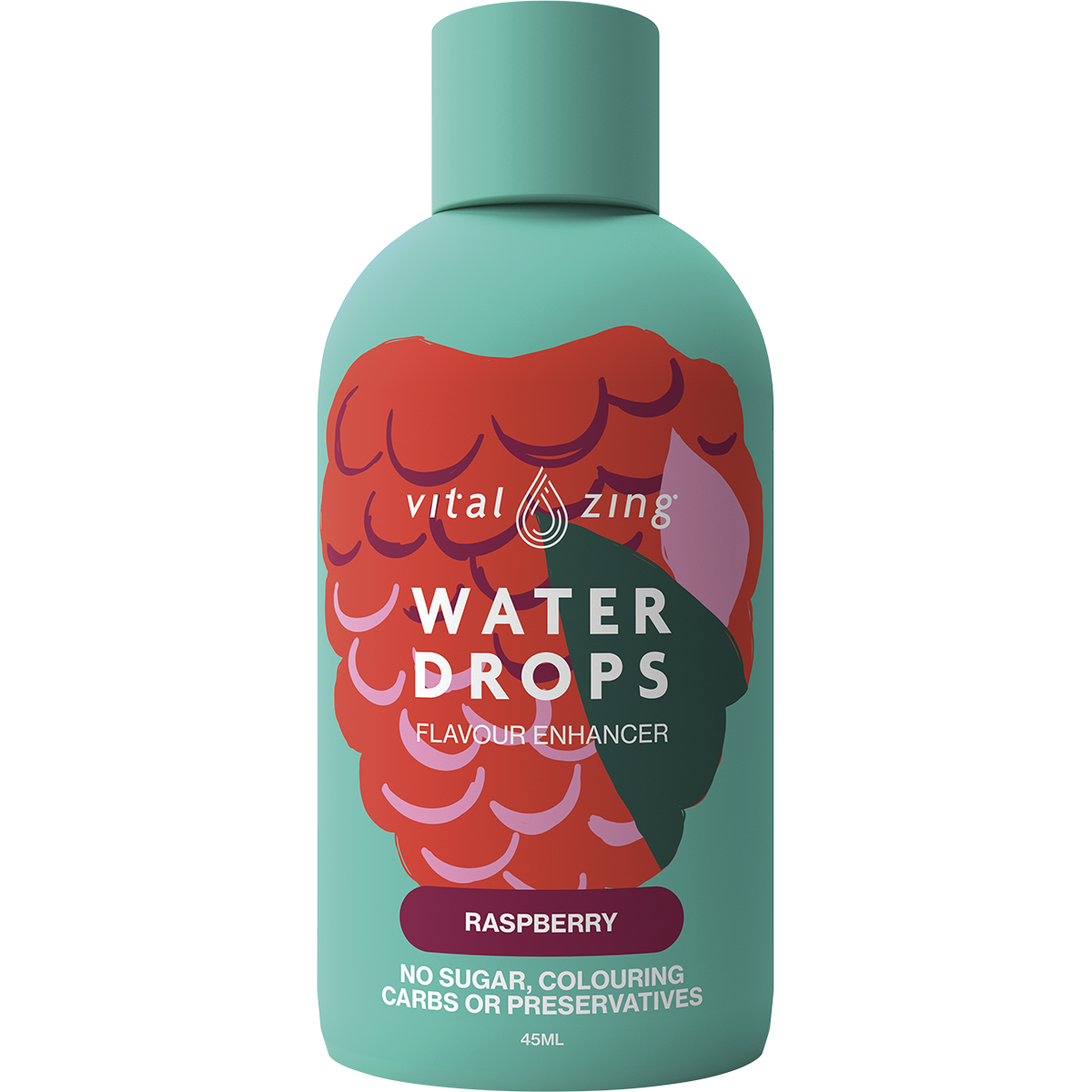 Water Drops Raspberry