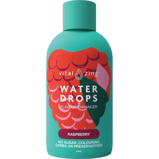 Water Drops Raspberry