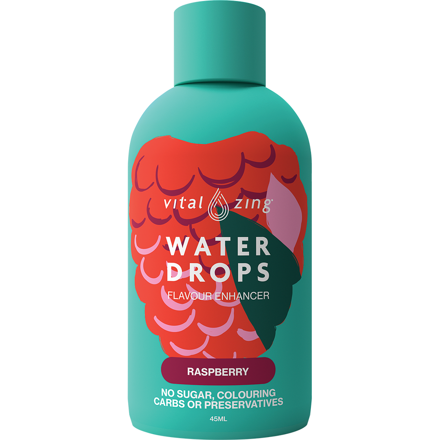 Water Drops Raspberry