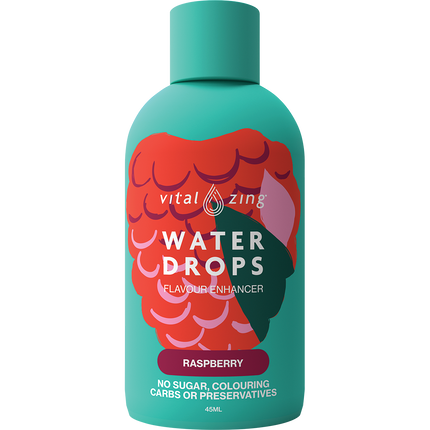 Water Drops Raspberry