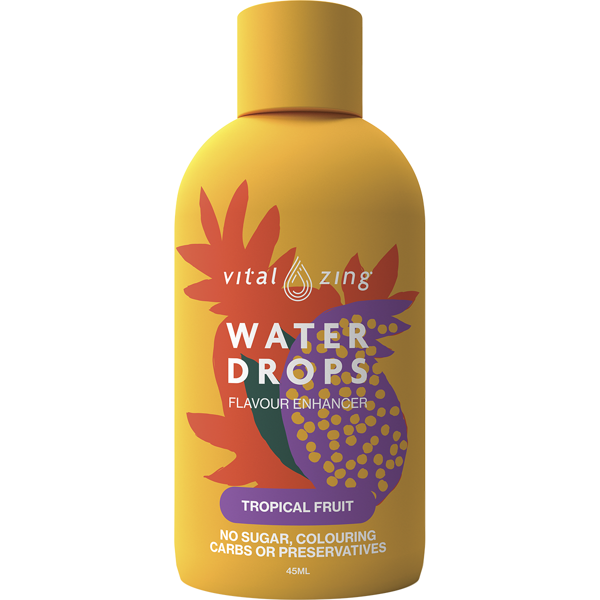 Water Drops Tropical Fruit