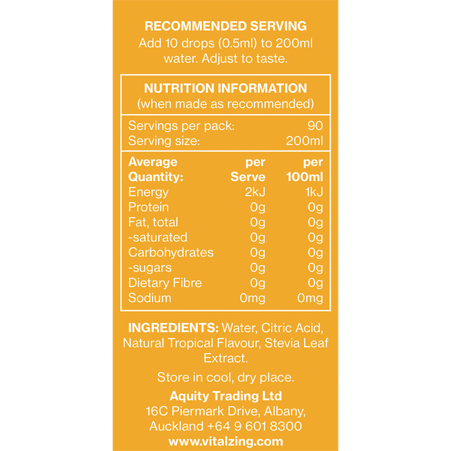 Water Drops Tropical Fruit