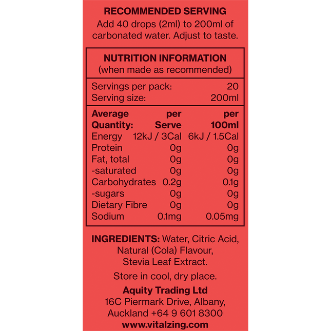 Soda Drops Vital Cola