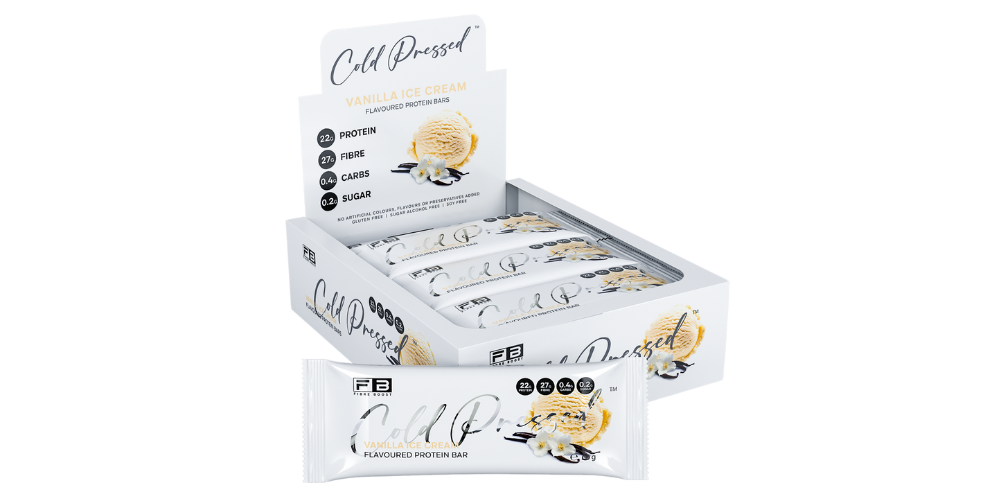 Fibre Boost Cold Pressed Vanilla Ice-Cream flavoured Protein Bar