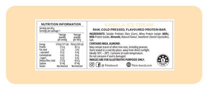 Fibre Boost Cold Pressed Vanilla Ice-Cream flavoured Protein Bar