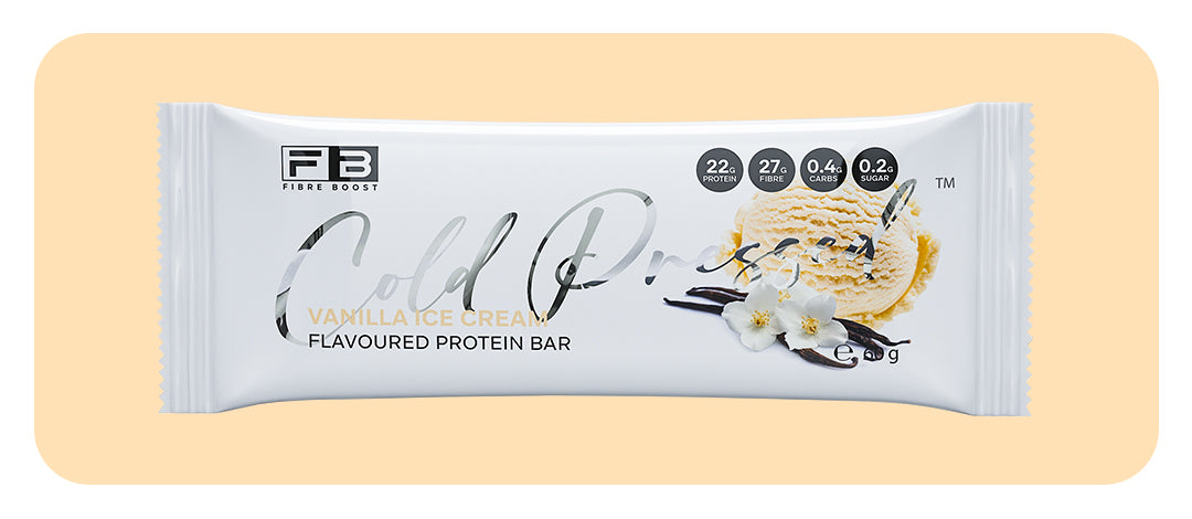 Fibre Boost Cold Pressed Vanilla Ice-Cream flavoured Protein Bar