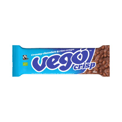 Vego Crisp Chocolate Bar Creamy Chocolate & Rice Crisps 20x40g