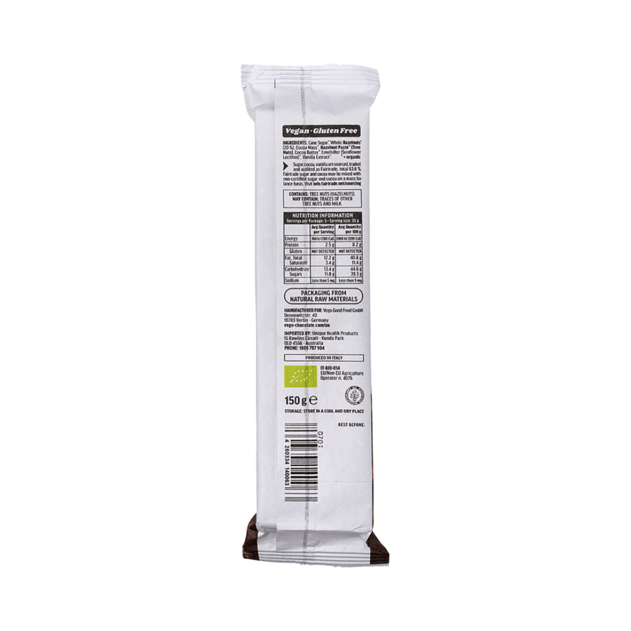 Vego Whole Hazelnut Chocolate Bar 10 x150g
