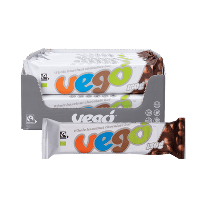 Vego Whole Hazelnut Chocolate Bar 10 x150g