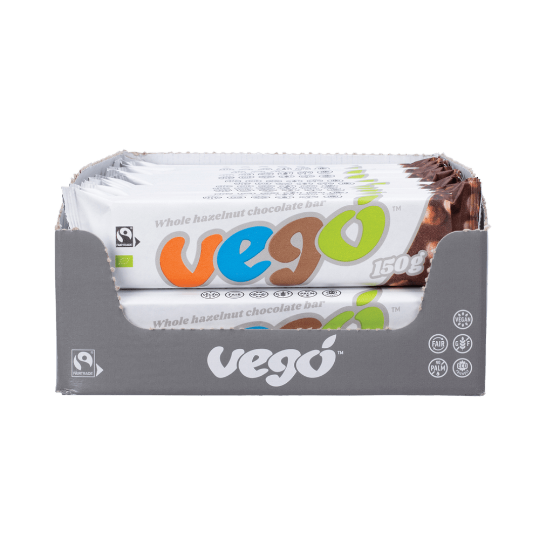 Vego Whole Hazelnut Chocolate Bar 10 x150g