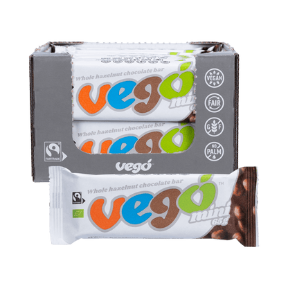 Vego Whole Hazelnut Chocolate Bar Mini 20x65g