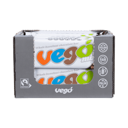 Vego Whole Hazelnut Chocolate Bar Mini 20x65g