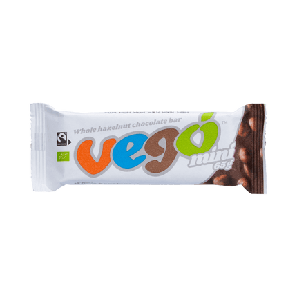 Vego Whole Hazelnut Chocolate Bar Mini 20x65g