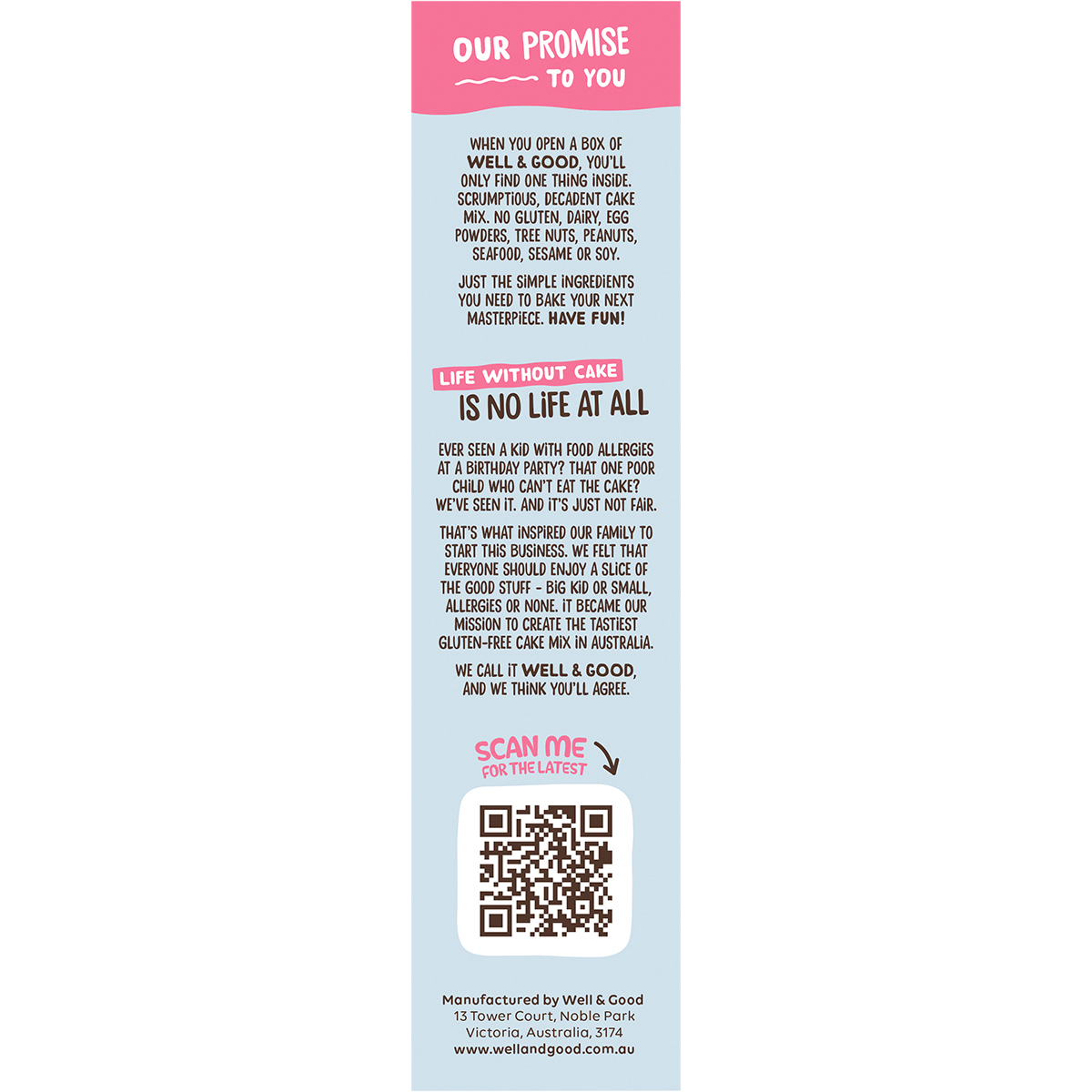 Chocolate Mud Cake Mix with Choc Frosting