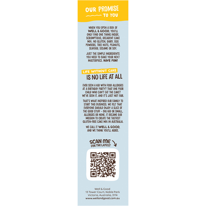 Lemon Coconut Cake Mix with Goji Berry Icing