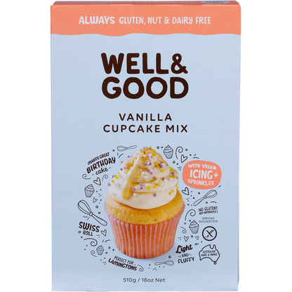 Vanilla Cupcake Mix with Icing & Sprinkles