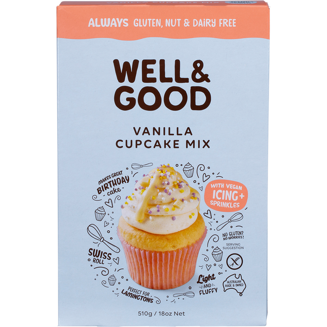 Vanilla Cupcake Mix with Icing & Sprinkles