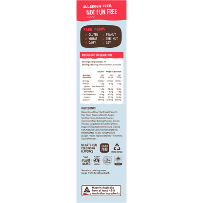 Marble Cake Mix with Choc Frosting