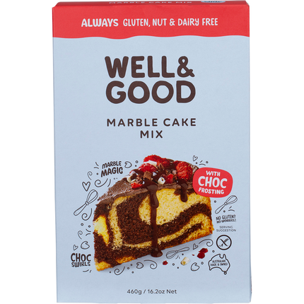 Marble Cake Mix with Choc Frosting