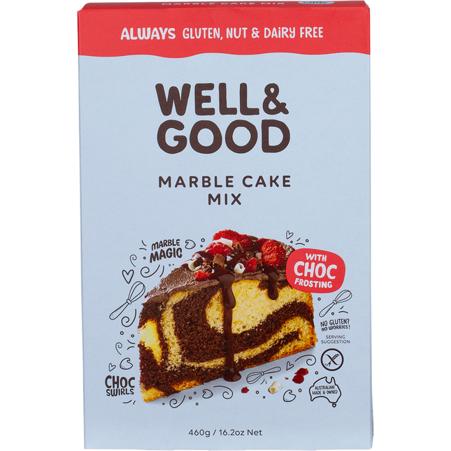 Marble Cake Mix with Choc Frosting