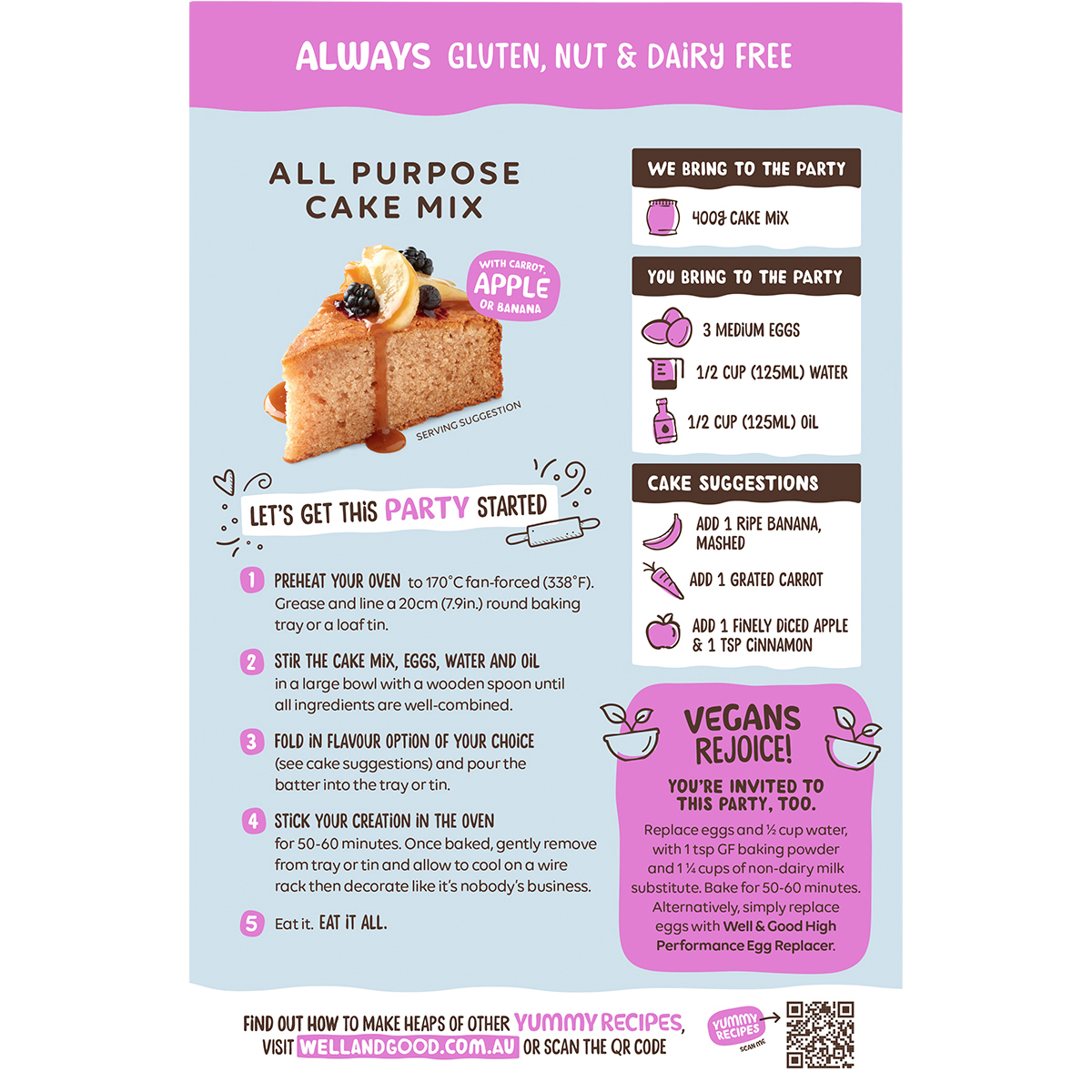 All Purpose Cake Mix 40% Less Sugar