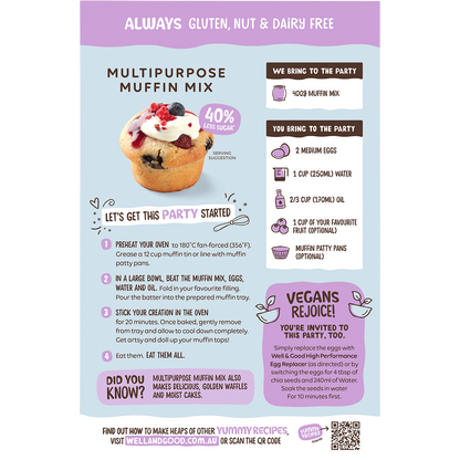 Multipurpose Muffin Mix 40% Less Sugar