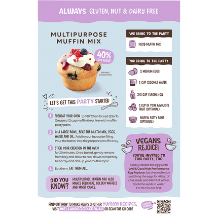 Multipurpose Muffin Mix 40% Less Sugar