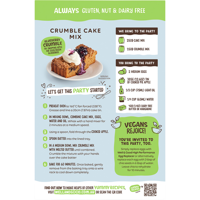 Crumble Cake Mix