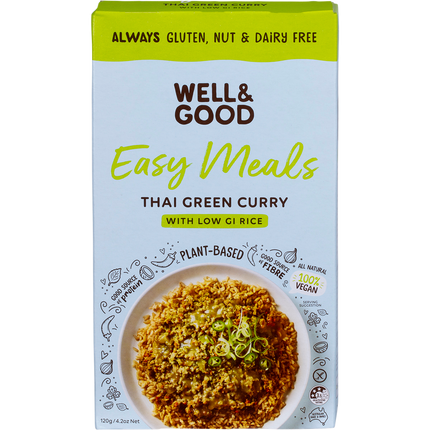 Thai Green Curry with Low GI Rice