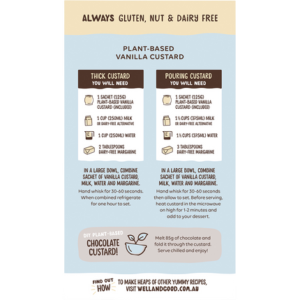 Plant Based Vanilla Custard Powder