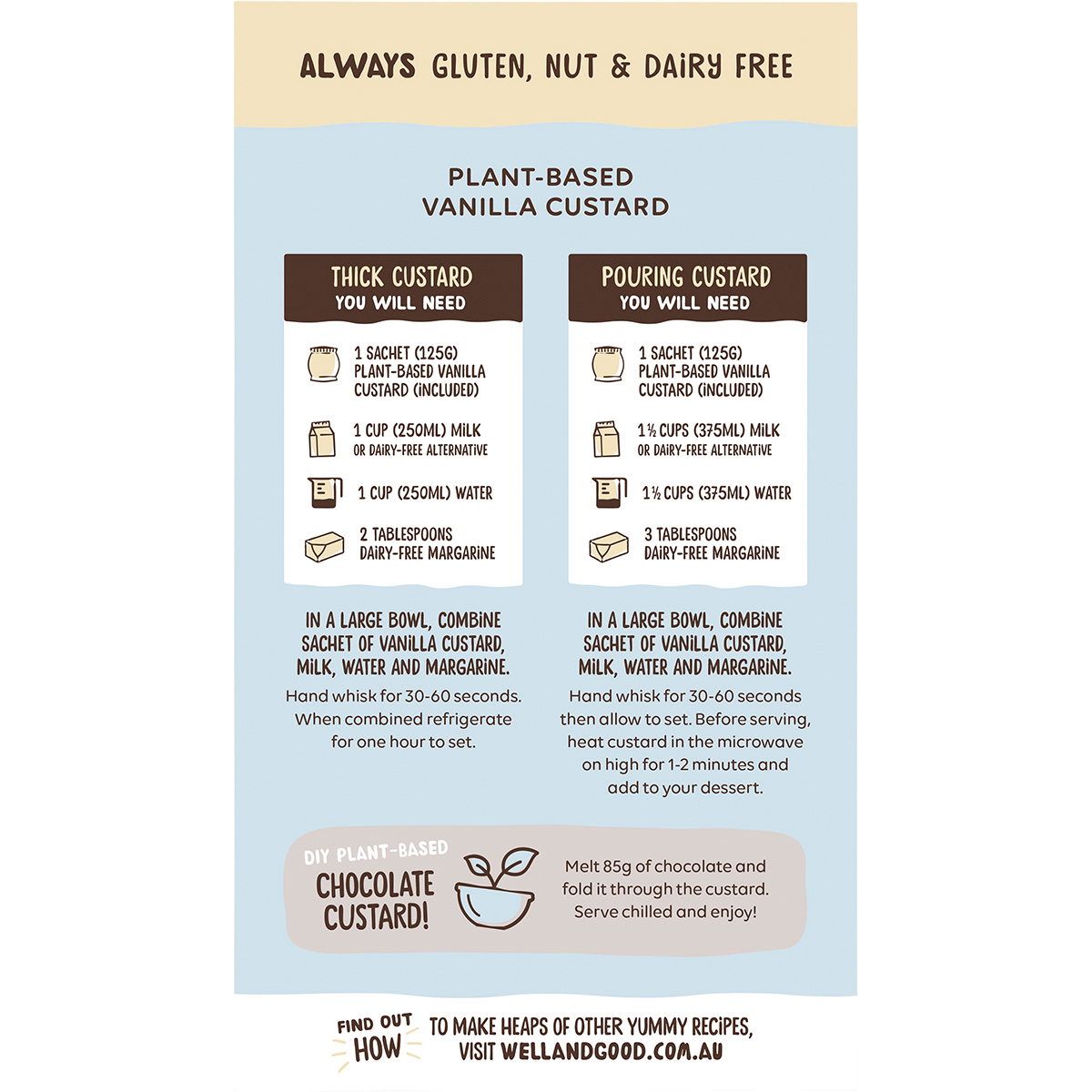 Plant Based Vanilla Custard Powder