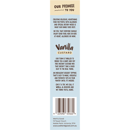 Plant Based Vanilla Custard Powder