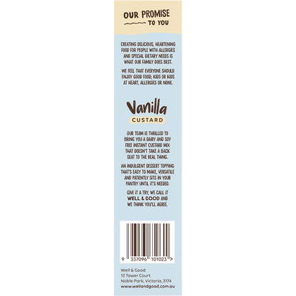 Plant Based Vanilla Custard Powder