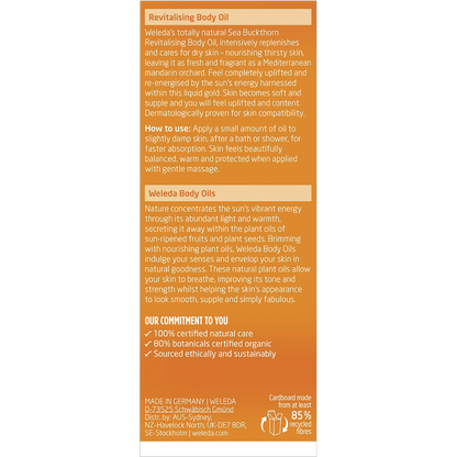 Revitalising Body Oil Sea Buckthorn