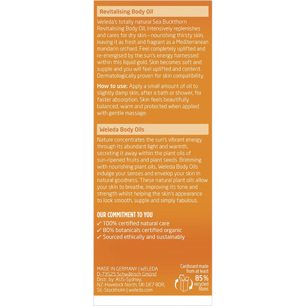 Revitalising Body Oil Sea Buckthorn