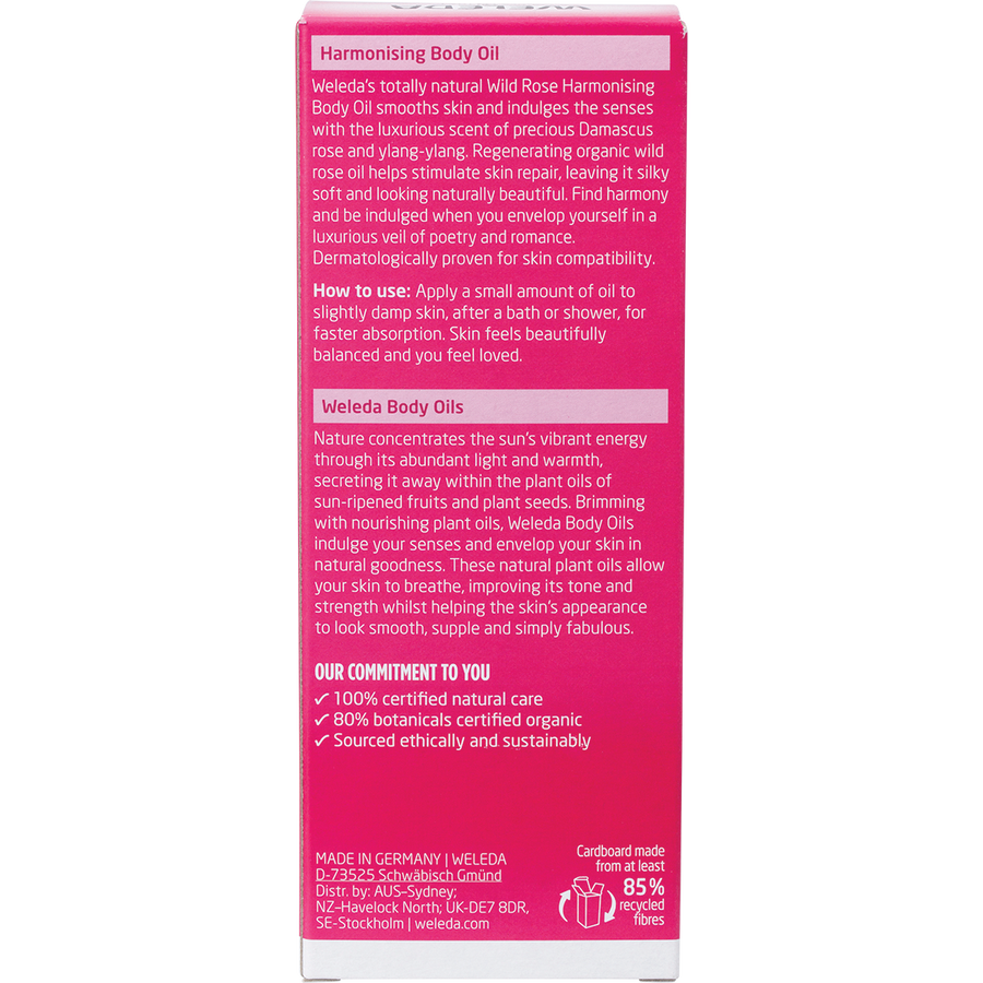 Harmonising Body Oil Wild Rose