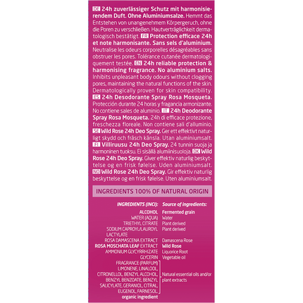 Deo Spray Floral Fresh Wild Rose