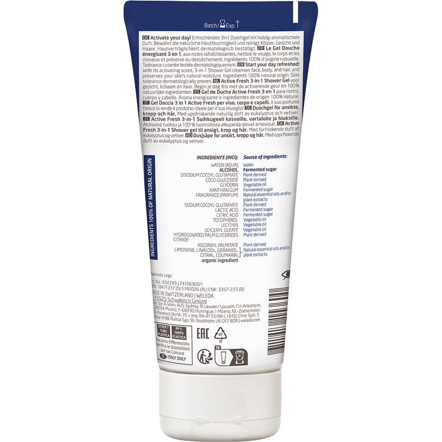 Active Fresh 3 in 1 Shower Gel Men