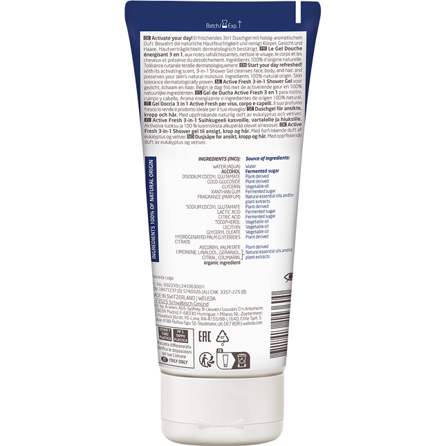 Active Fresh 3 in 1 Shower Gel Men
