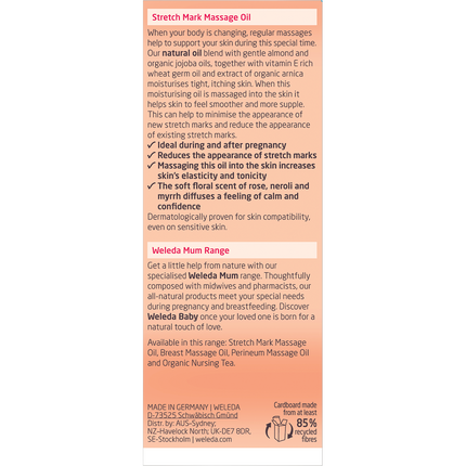 Stretch Mark Massage Oil Mum