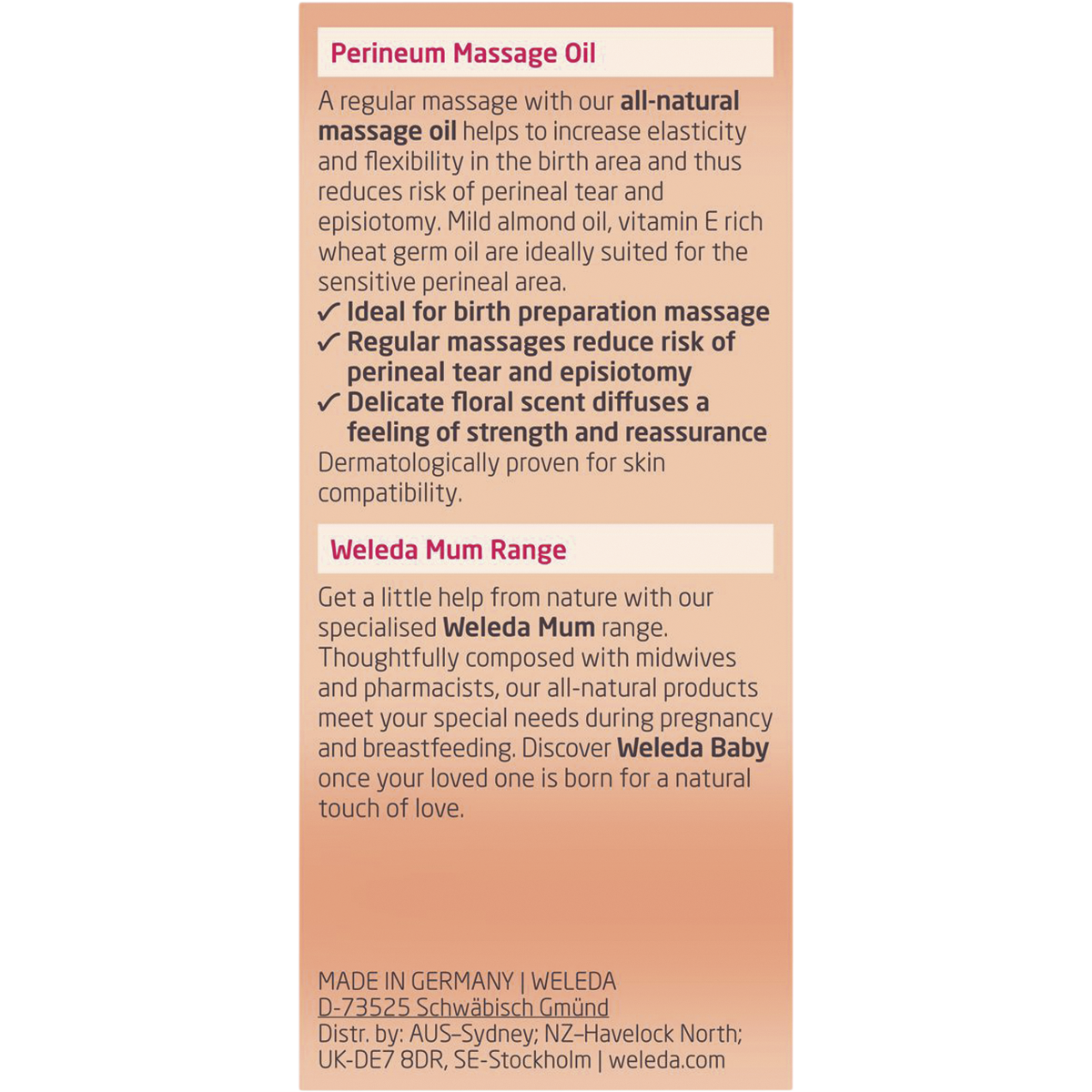 Perineum Massage Oil Mum