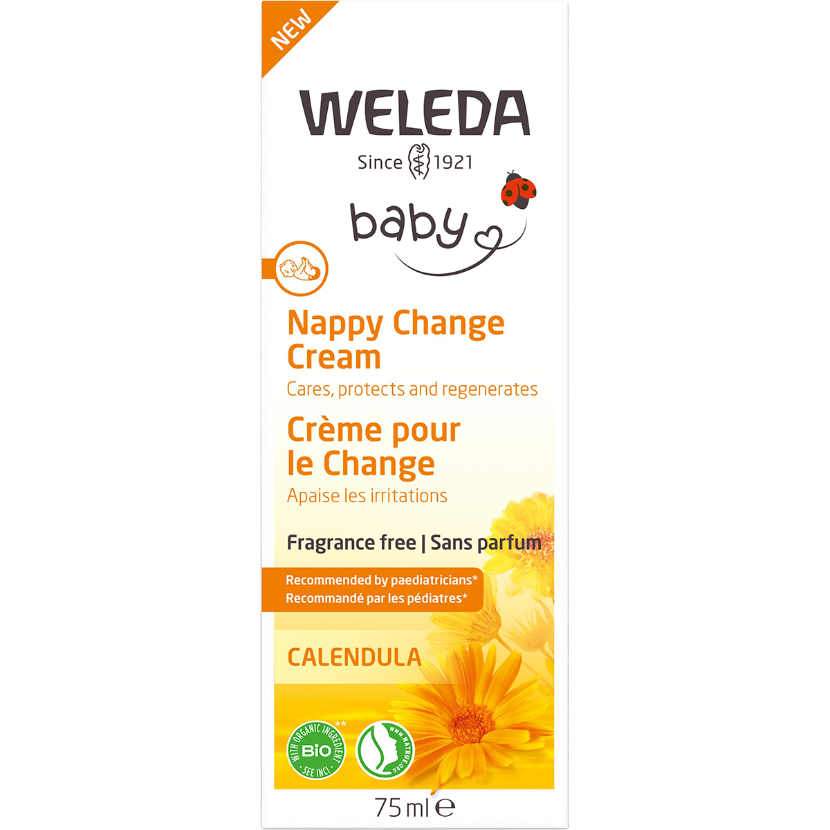 Baby Nappy Change Cream Calendula Fragrance Free