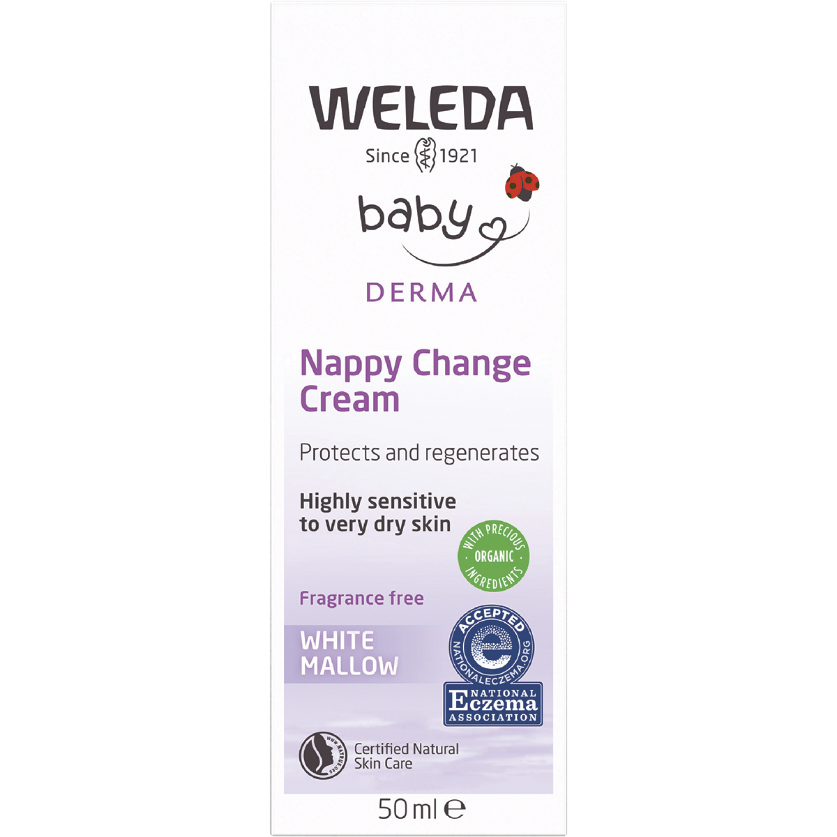Baby Nappy Change Cream White Mallow Fragrance Free
