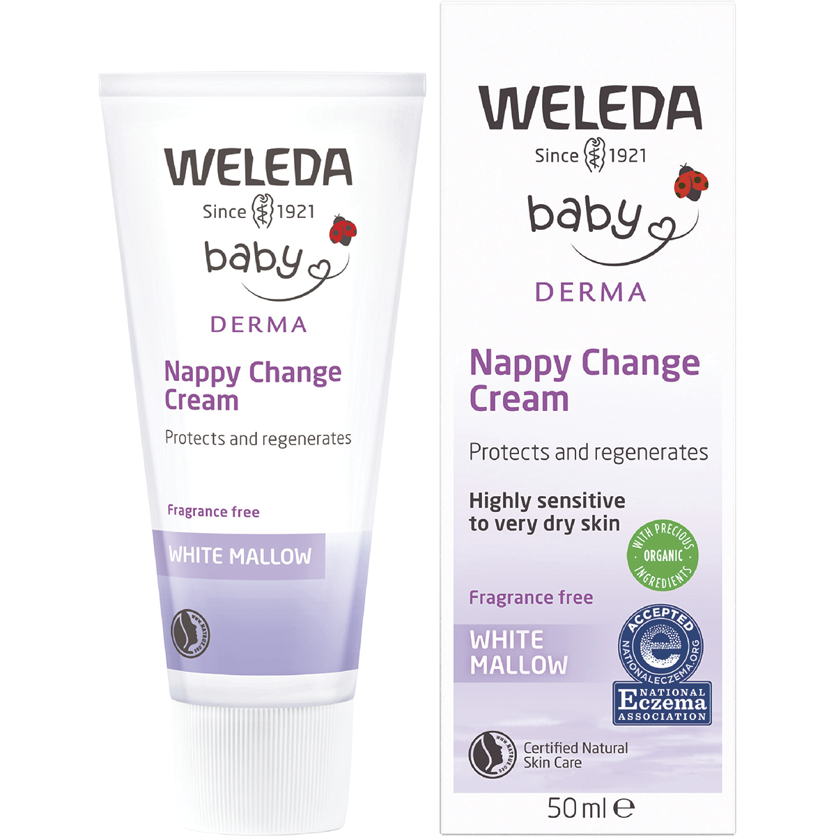 Baby Nappy Change Cream White Mallow Fragrance Free