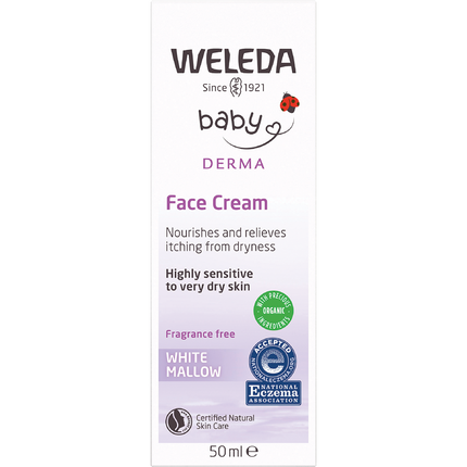 Baby Derma Face Cream White Mallow Fragrance Free