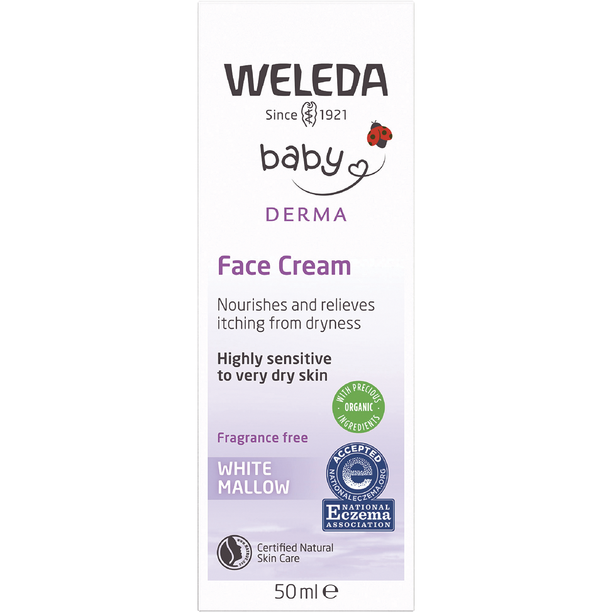 Baby Derma Face Cream White Mallow Fragrance Free