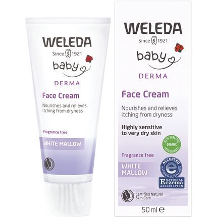 Baby Derma Face Cream White Mallow Fragrance Free